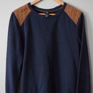 H&M (M) VINTAGE PULLOVER WITH SHOULDER PADS